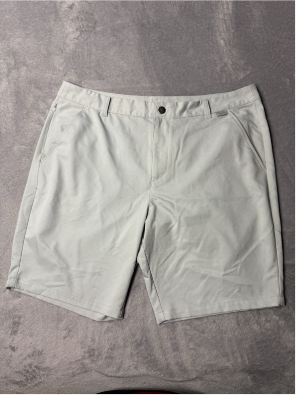 Puma Mens Golf Shorts Men's Light Gray Flat Front Golf Casual Size 38